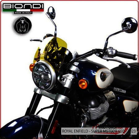 CUPOLINO PARABREZZA MOTO PER ROYAL ENFIELD METEOR 350 2021> GIALLO BIONDI 