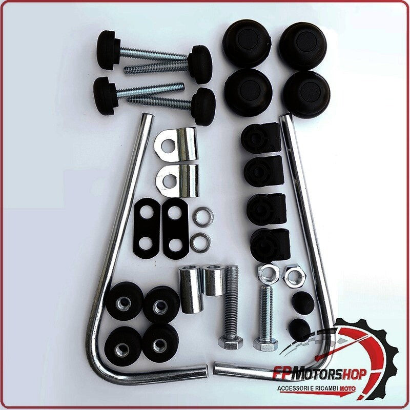 KIT ATTACCHI PARABREZZA PER SCOOTER KSR QUIP 50/125 MOTRON BIONDI 8500489