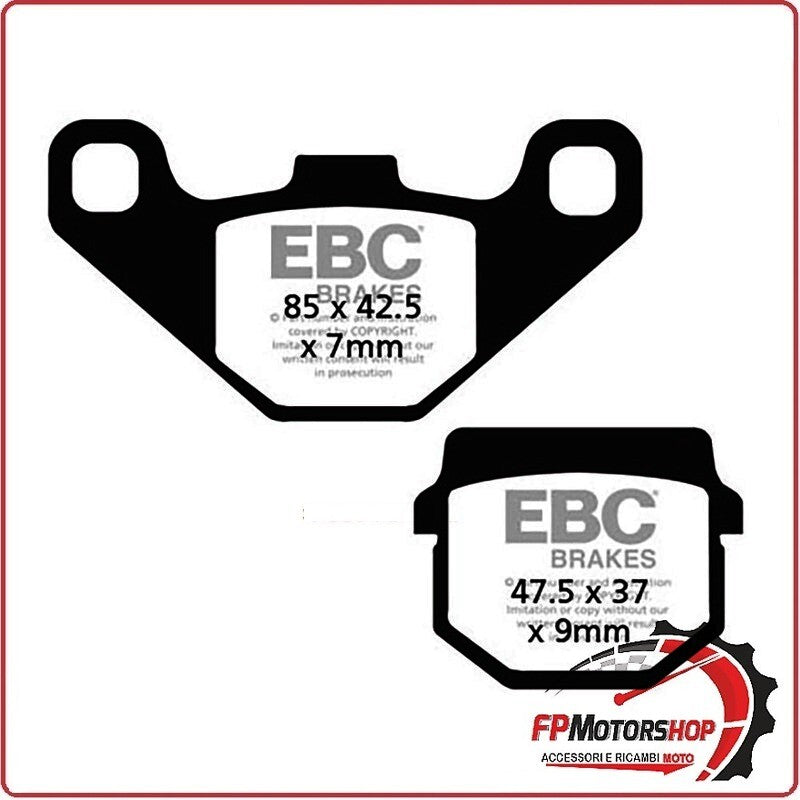 PASTIGLIE PASTICCHE FRENO FRENI KAWASAKI KX-KMX BOMBARDIER EBC FA083TT PER MOTO