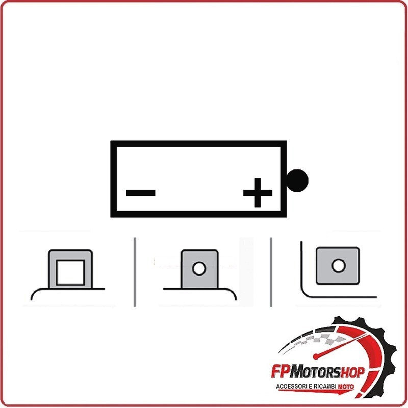 BATTERIA PER MOTO OKYAMI OB7L-B2 YB7L-B2 12V 8AH 135X75X133MM YAMAHA MAJESTY