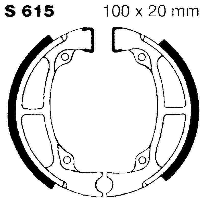 GANASCE FRENO PER MOTO SUZUKI RM 80 82>85 ANTERIORE EBC S615