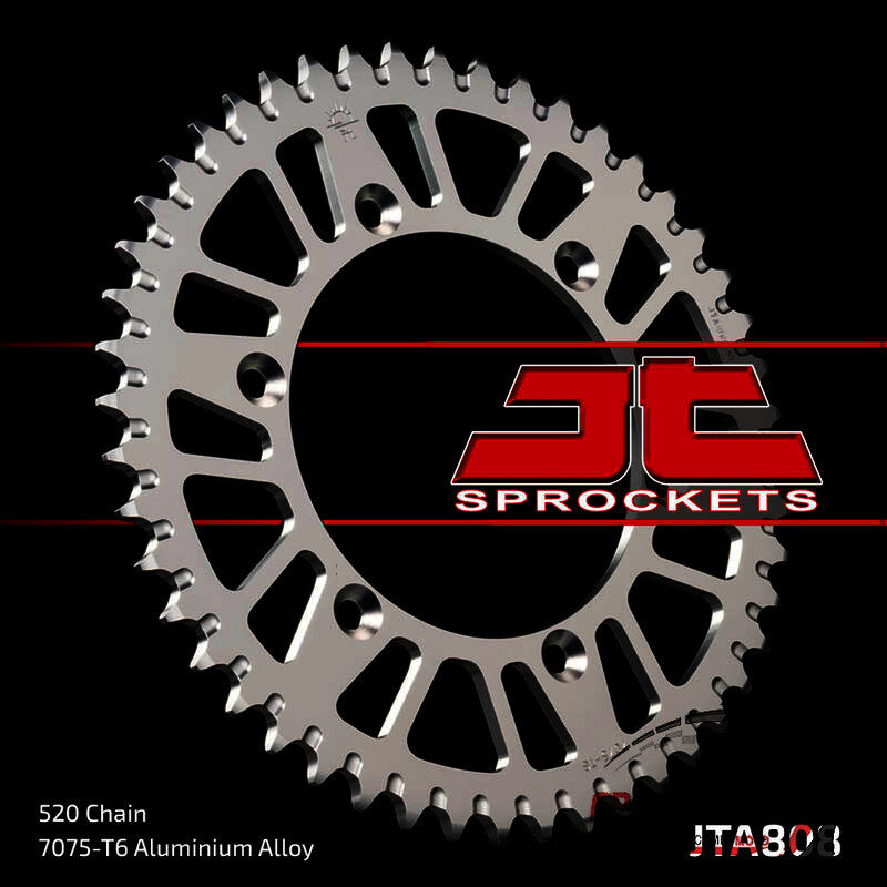 CORONA TRASMISSIONE PER MOTO ALLUMINIO JTA 808 Z52 JTA808.52 52 DENTI PASSO 520