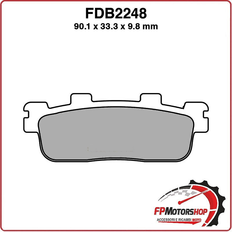 PASTIGLIE FRENI PER SCOOTER FDB2248EF KAWASAKI J 125/300 14>16 KYMCO DOWNTOWN