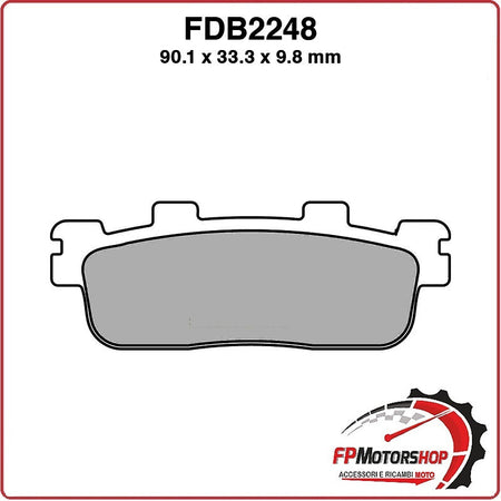 PASTIGLIE FRENI PER SCOOTER FDB2248EF KAWASAKI J 125/300 14>16 KYMCO DOWNTOWN