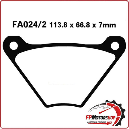 PASTIGLIE PASTICCHE FRENI PER MOTO FXS 73>83 EBC FA024/2 HARLEY DAVIDSON