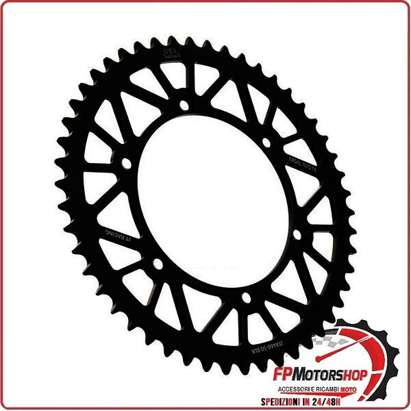 CORONA PER TRASMISSIONE MOTO ALL.7075T6 JTA 460 Z48 BLK JTA460.48BLK 48 DENTI