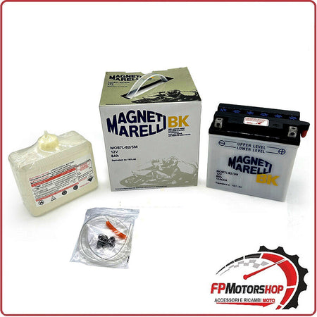 BATTERIA PER MOTO MARELLI MOB7L-B2 SM YB7L-B2 12V 8Ah YAMAHA MAJESTY 125 150