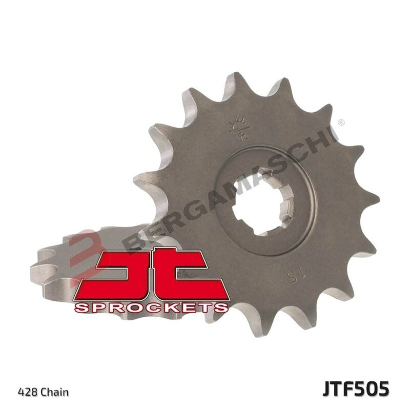 PIGNONE TRASMISSIONE PER MOTO JT 505 Z14 JTF505.14 14 DENTI ACCIAIO PASSO 428