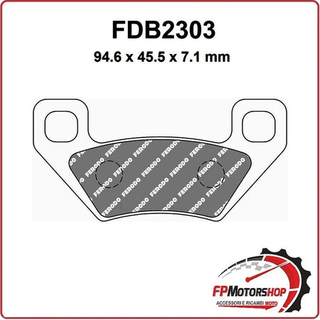 PASTIGLIE FRENI PER MOTO FDB2303SG PIAGGIO TRACKMASTER 400 QUAD 06> ANTERIORE
