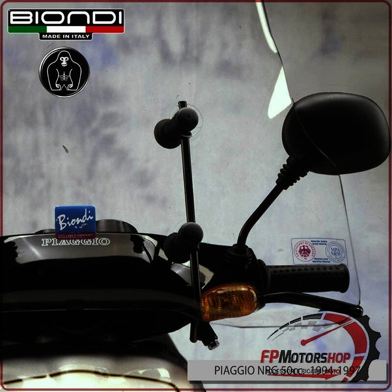 KIT ATTACCHI PARABREZZA SCOOTER PER GILERA TYPHOON STORM BIONDI 8500923 PIAGGIO