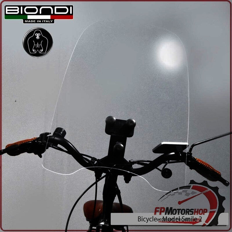 PARABREZZA SCHERMO UNIVERSALE PER BICI BIONDI 8071269 SENZA ATTACCHI