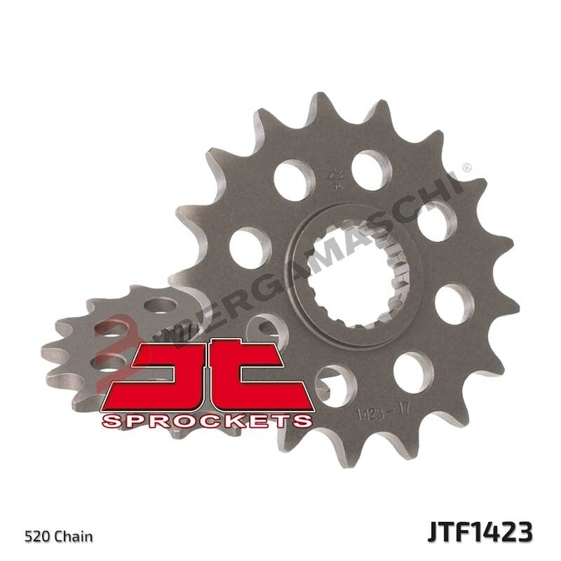 PIGNONE TRASMISSIONE PER MOTO JT 1423 Z15 JTF1423.15 15 DENTI ACCIAIO PASSO 520
