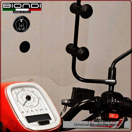 KIT ATTACCHI PARABREZZA PER SCOOTER ELETTRICI UNIVERSALE BIONDI 8500974 