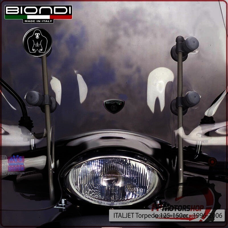 KIT ATTACCHI PARABREZZA SCOOTER PER ITALJET TORPEDO 125/150 BIONDI 8500828
