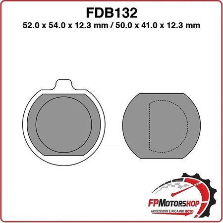 PASTIGLIE FRENO FERODO PER MOTO FDB132P KAWASAKI Z650 76>81 Z750 76>78 Z900