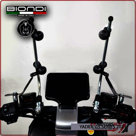 KIT ATTACCHI PARABREZZA SCOOTER PER YADEA G5/G5 PRO G5 S 21> BIONDI 8500481