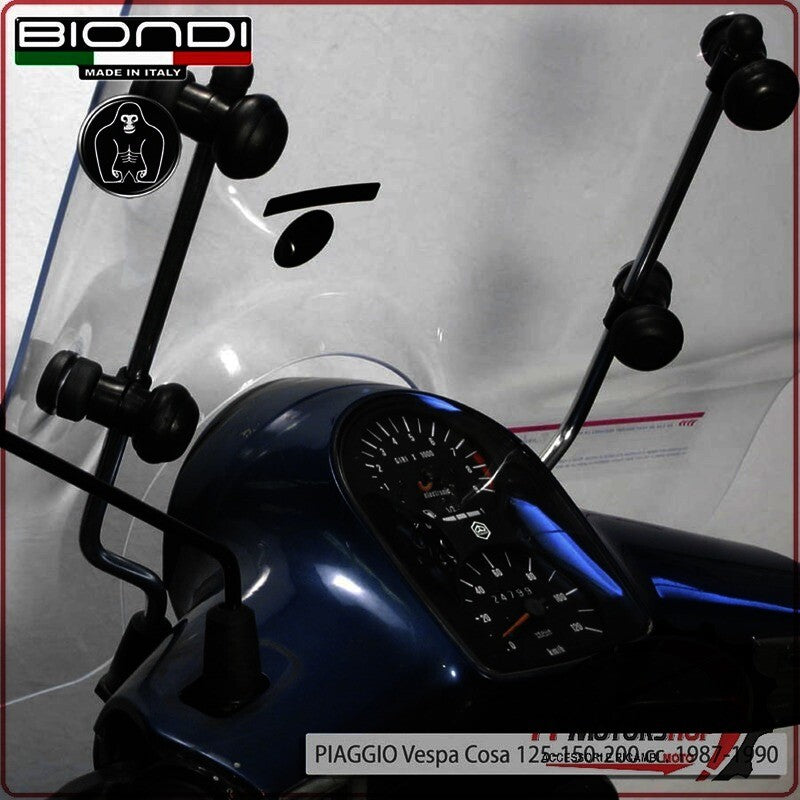 KIT ATTACCHI PARABREZZA SCOOTER PER PIAGGIO VESPA FL2 125 COSA GL BIONDI 8500988