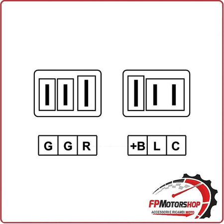 REGOLATORE DI TENSIONE PER APE CAR DIESEL P703 87-04 OKYAMI 12V CONNETTORE