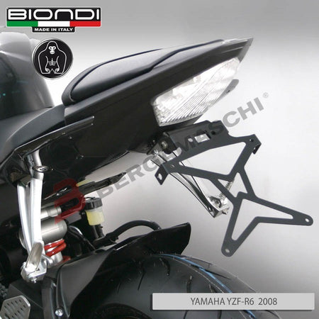 PORTATARGA PER MOTO YAMAHA YZF R6 06-09 REGOLABILE BIONDI 8909997