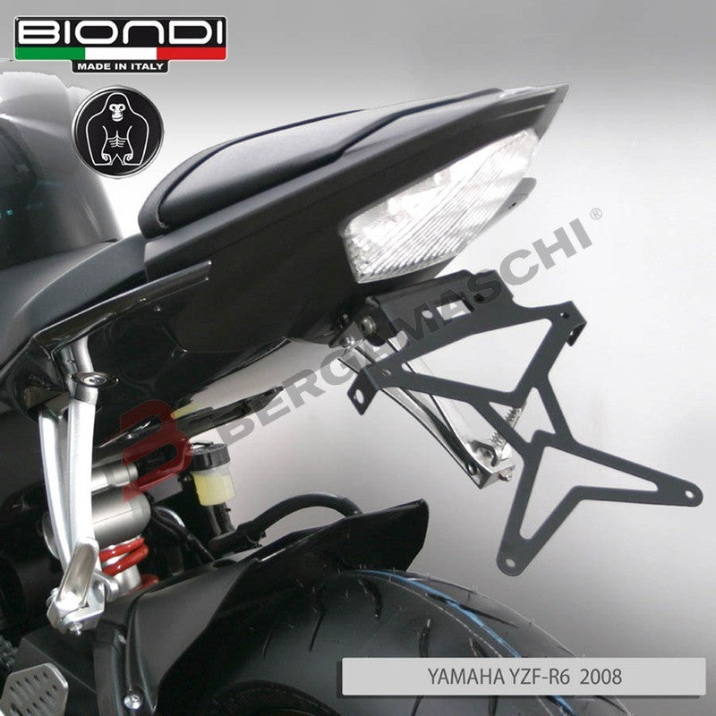 PORTATARGA PER MOTO YAMAHA YZF R6 06-09 REGOLABILE BIONDI 8909997