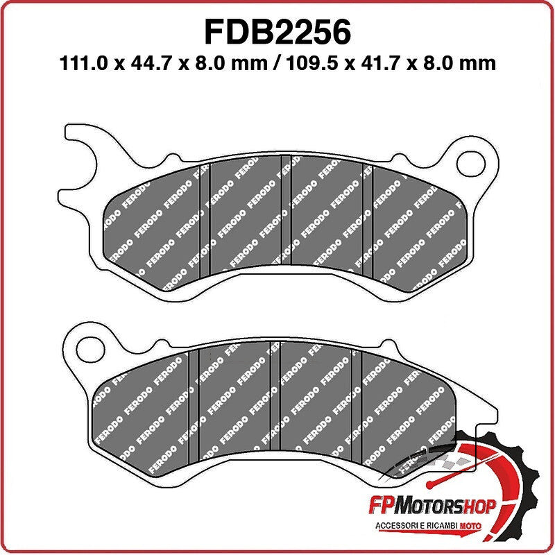 PASTIGLIE FRENI PER SCOOTER FDB2256EF HONDA LEAD 110 10>11 PCX 125/150 10>13