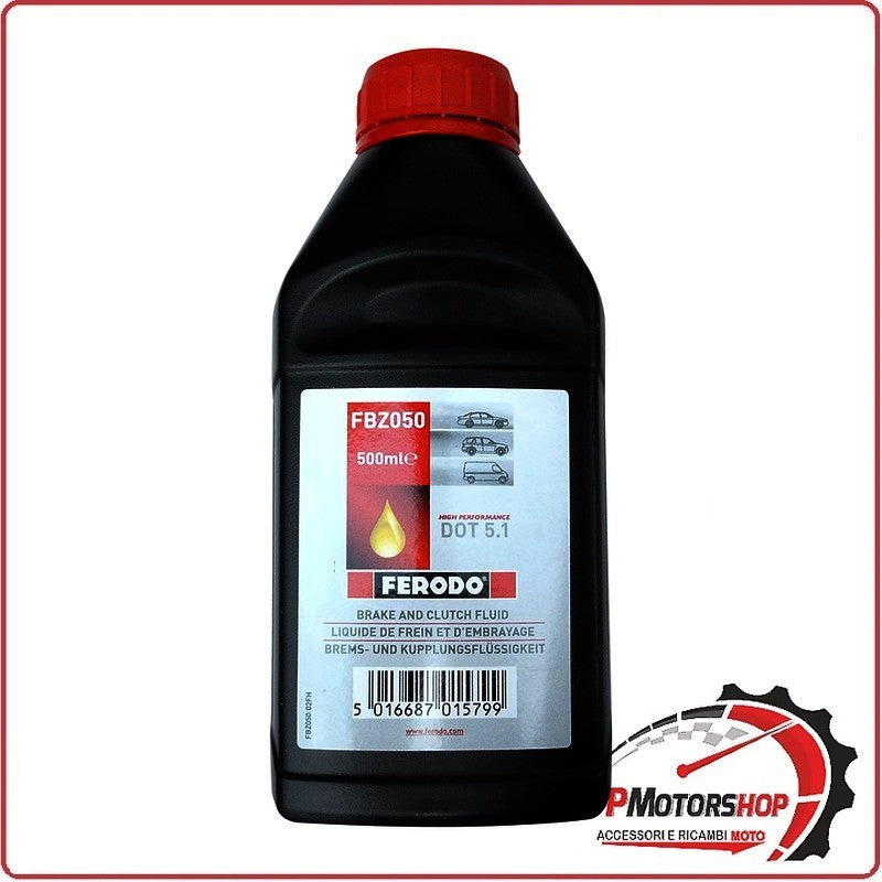 FERODO LIQUIDO OLIO FRENI PER MOTO DOT 5.1 500ml PER USO STRADALE FBZ050A