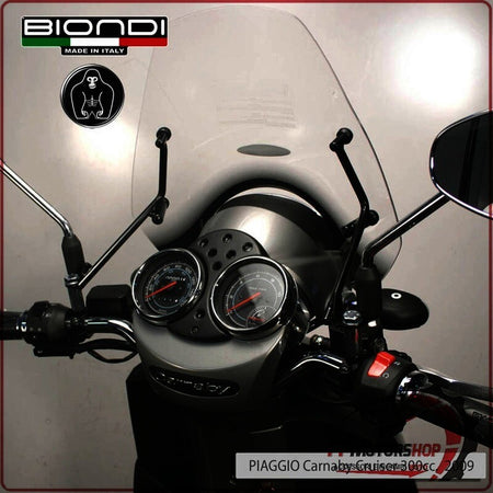 KIT ATTACCHI PARABREZZA PER SCOOTER PIAGGIO CARNABY CRUISER 300 BIONDI