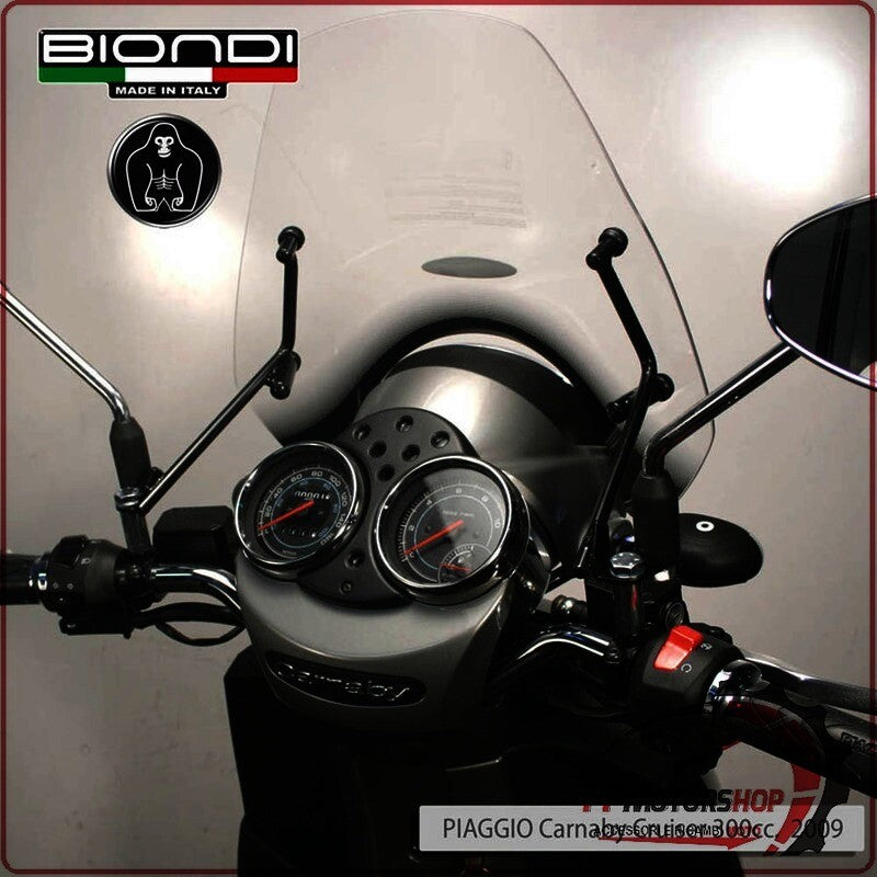 KIT ATTACCHI PARABREZZA PER SCOOTER PIAGGIO CARNABY CRUISER 300 BIONDI