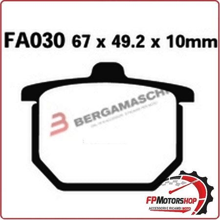 PASTIGLIE PASTICCHE FRENI PER MOTO HONDA CB400 CB750F 80> EBC FA030 ORGANICA