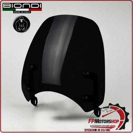 CUPOLINO PARABREZZA PER MOTO GUZZI V7 III 2017>2020 V9 BOBBER FUME'SCURO BIONDI