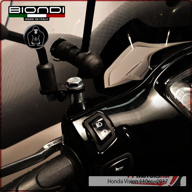 KIT ATTACCHI PARABREZZA SCOOTER PER HONDA VISION 110 17> BIONDI 8500983