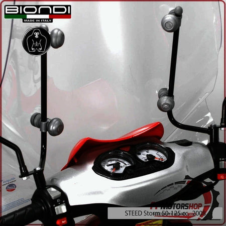 KIT ATTACCHI PARABREZZA SCOOTER PER GARELLI TIGER 125 BIONDI 8500673 CICLONE 50