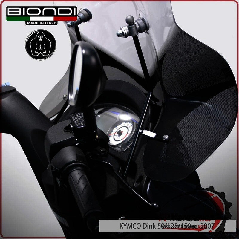 KIT ATTACCHI PARABREZZA SCOOTER PER KYMCO DINK 50/125 200 07> BIONDI 8500644