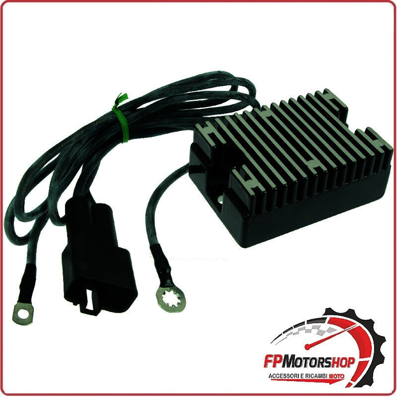 REGOLATORE DI TENSIONE PER HARLEY BIG TWIN 99-03 NERO WAI 12V CONNETTORE