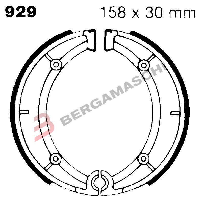 GANASCE FRENO PER MOTO DUCATI 250 350 DESMO EBC 929 400 >76 BENELLI
