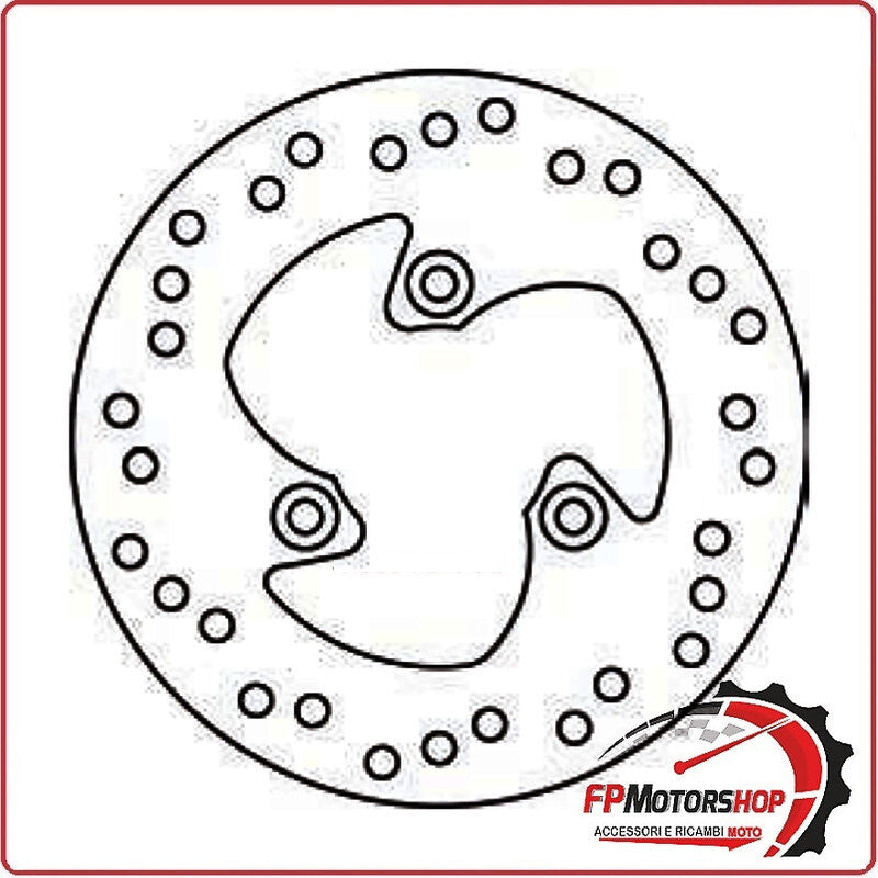 DISCO FRENO PER MALAGUTI F12 50 BENELLI 491 PEUGEOT 50 ANTERIORE GRIMECA DR058