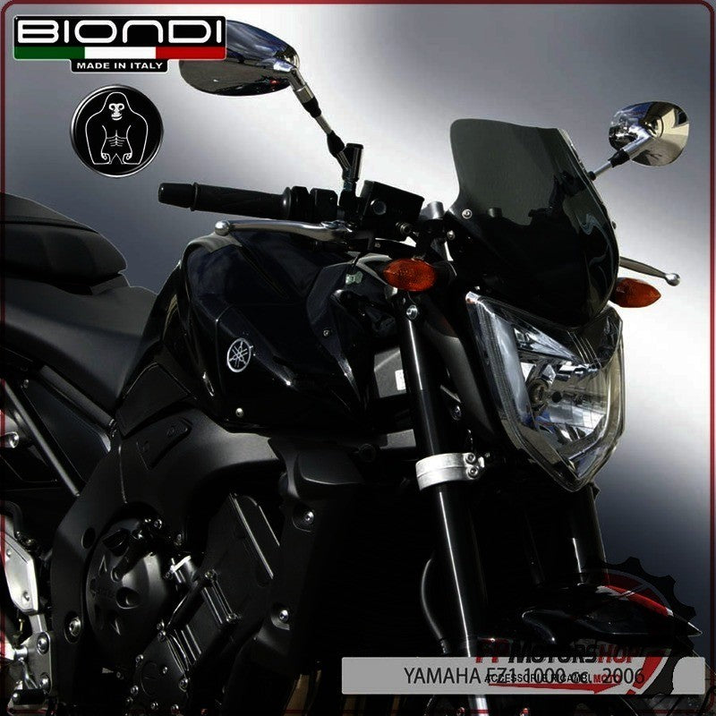 CUPOLINO PARABREZZA MOTO PER YAMAHA FZ1 1000 NERO FUME' BIONDI 8010236 2006-2015