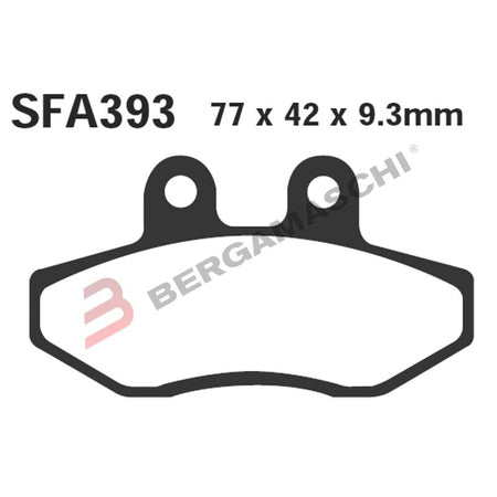 PASTIGLIE FRENO PER YAMAHA CYGNUS X 125 04>07 ANT EBC SFAC393 CARBON SCOOTER