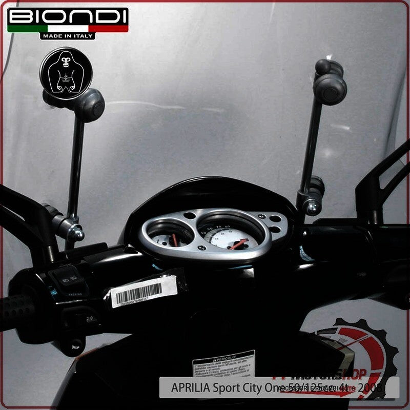 KIT ATTACCHI PARABREZZA SCOOTER PER APRILIA SPORT CITY ONE 50/125 BIONDI 8500617