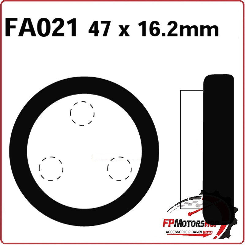 PASTIGLIE PASTICCHE FRENI PER MOTO YAMAHA YFM 350 87>95 POSTERIORE EBC FA021