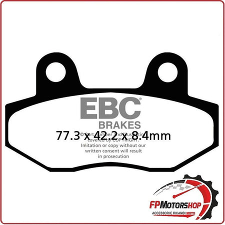 PASTIGLIE PASTICCHE FRENO PER FA086/2HH EBC HYOSUNG GT 125/250/650 06> GV