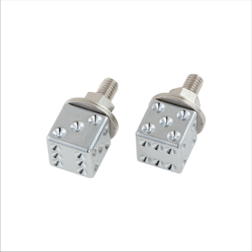 Coppia viti targa dado cromato