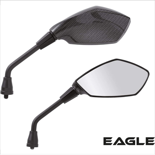 Cp specchi "EAGLE" carbon-look mm. 10 -E