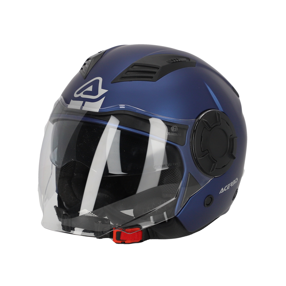 CASCO JET ACERBIS VENTO BLU TAGLIA XS PER MOTO SCOOTER VESPA UNIVERSALE