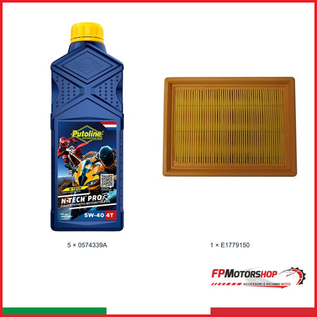 Kit Olio PUTOLINE — PUTOLINE 5w-40 — Olio + filtro aria