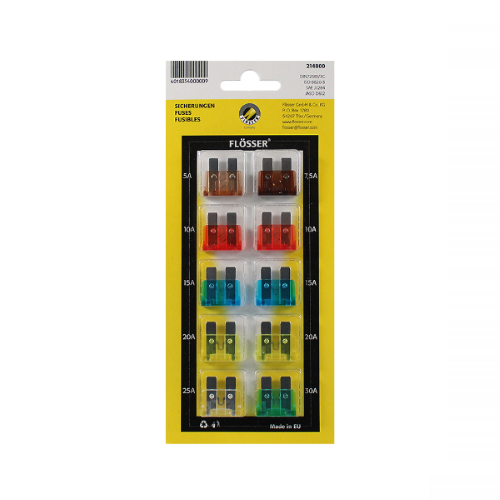 KIT 10 FUSIBILI LAMELLARI STANDAR FLOSSER