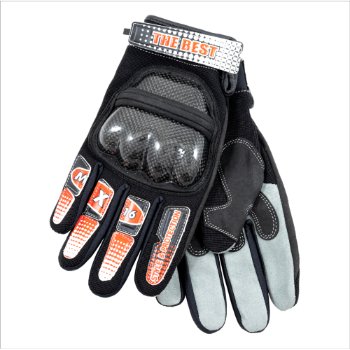 Guanti MX-16 carbon protection-RED tg.XL