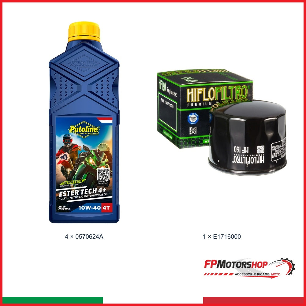 Kit TAGLIANDO BMW — PUTOLINE — PUTOLINE 10w-40 — 4 pz — Olio + filtro olio E1716000