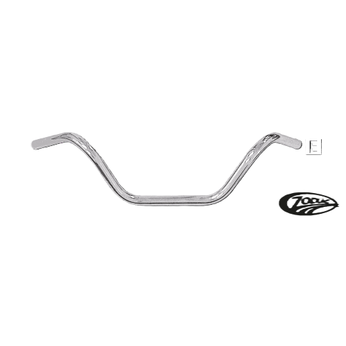 Ape Hanger 7 1/2", cromato, senza scanalature