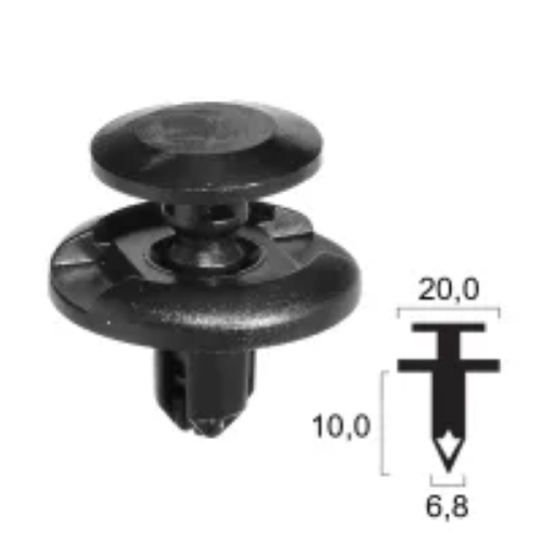 Rivetto in plastica SUZUKI - Cover quadro strumenti